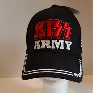 Kiss Army Flex Fit Ball Cap, Size: Large  Color: Black